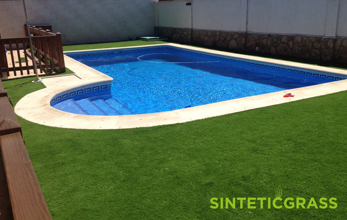 cesped artificial para piscinas sinteticgrass